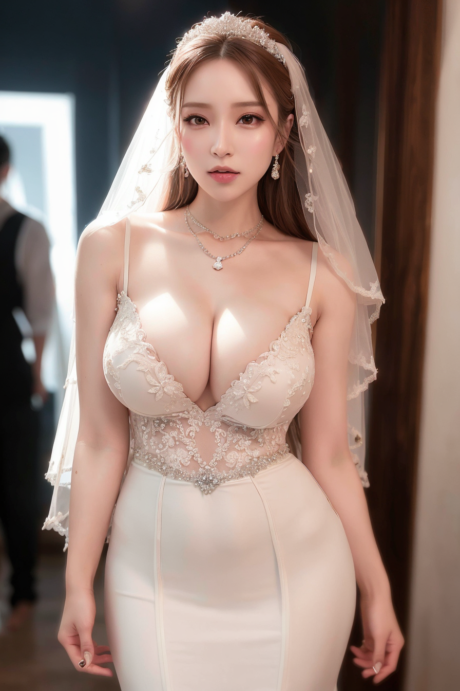 wedding gown /gaun/"