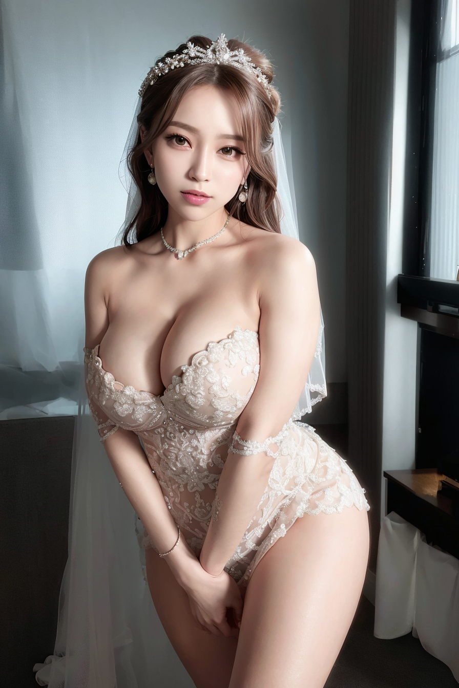 wedding gown /gaun/"