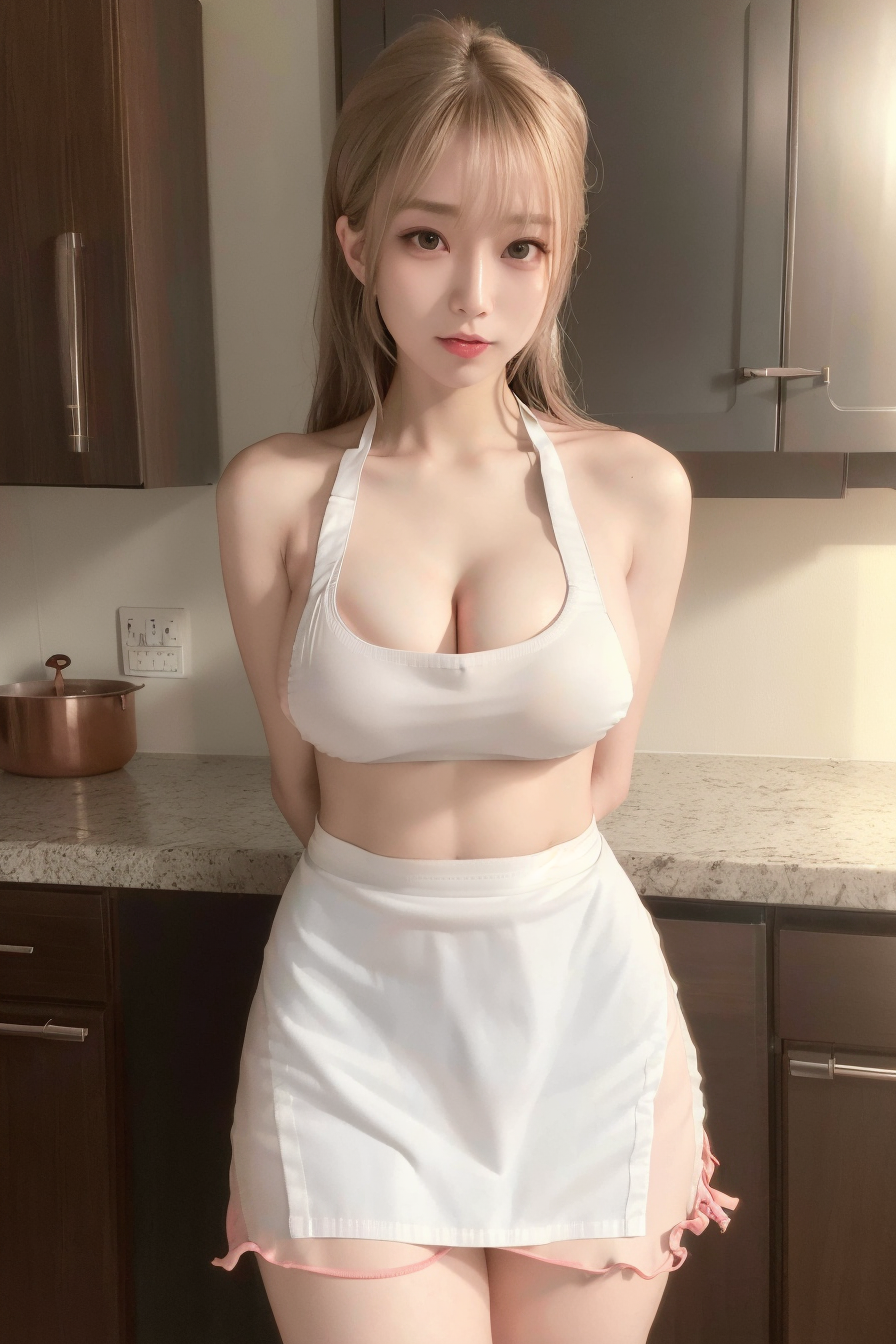 Nude apron
