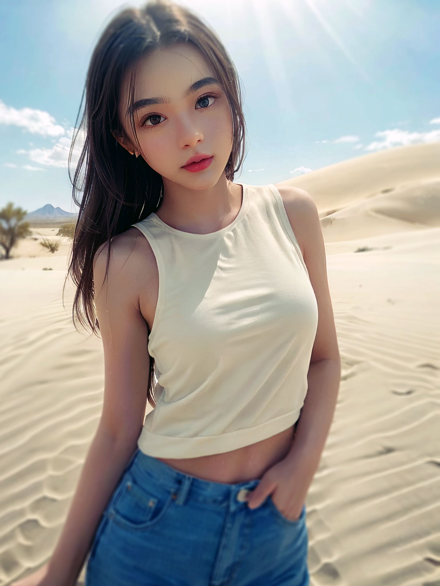 Desert White Rose