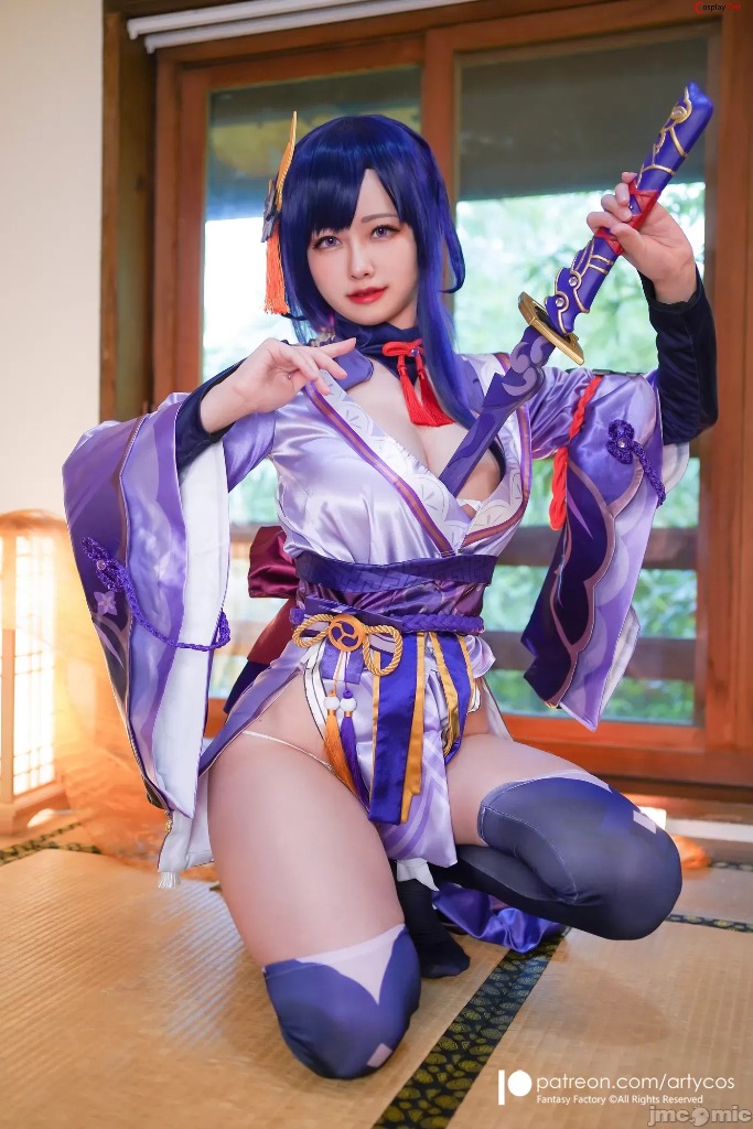 Arty Huang (Arty亞緹) cosplay Raiden Shogun – Genshin Impact 2 - 貼圖 - 清涼寫真 -