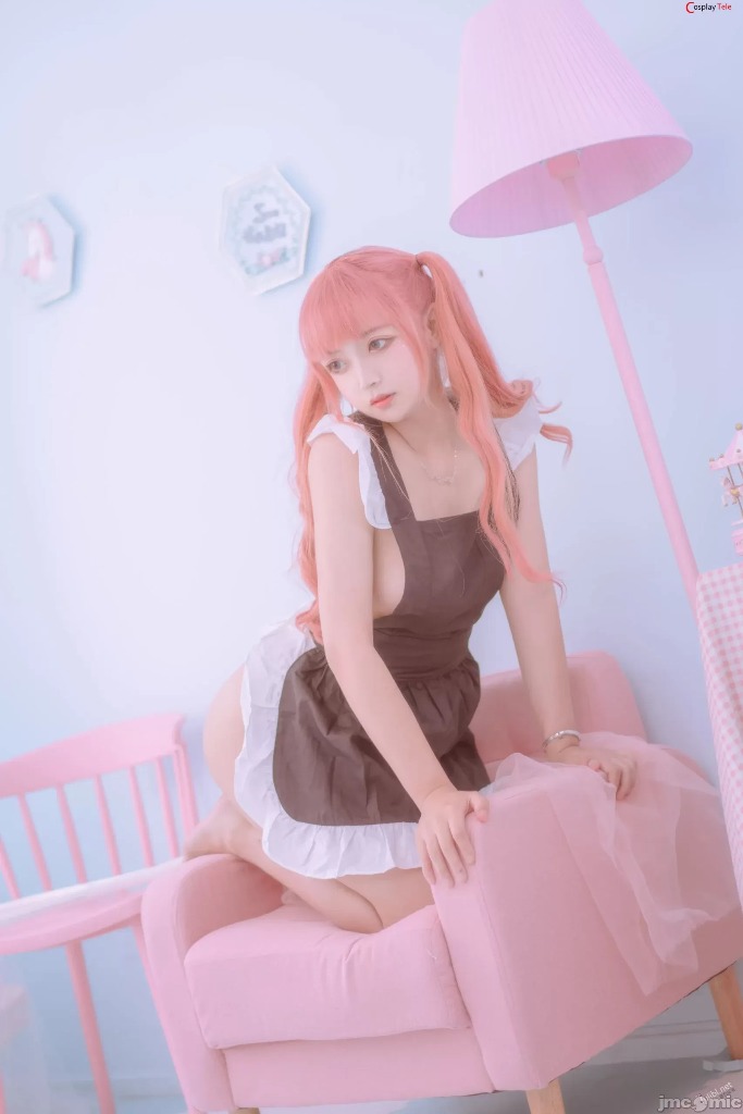 一只云燒 (BuckyClouds) – Pink maid set+粉紅女僕 - 貼圖 - 清涼寫真 -