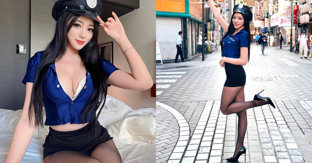 【WPT扑克】長腿御姐「謝立琪 Kiki」東京街頭化身性感女警！路過都想被她逮捕！