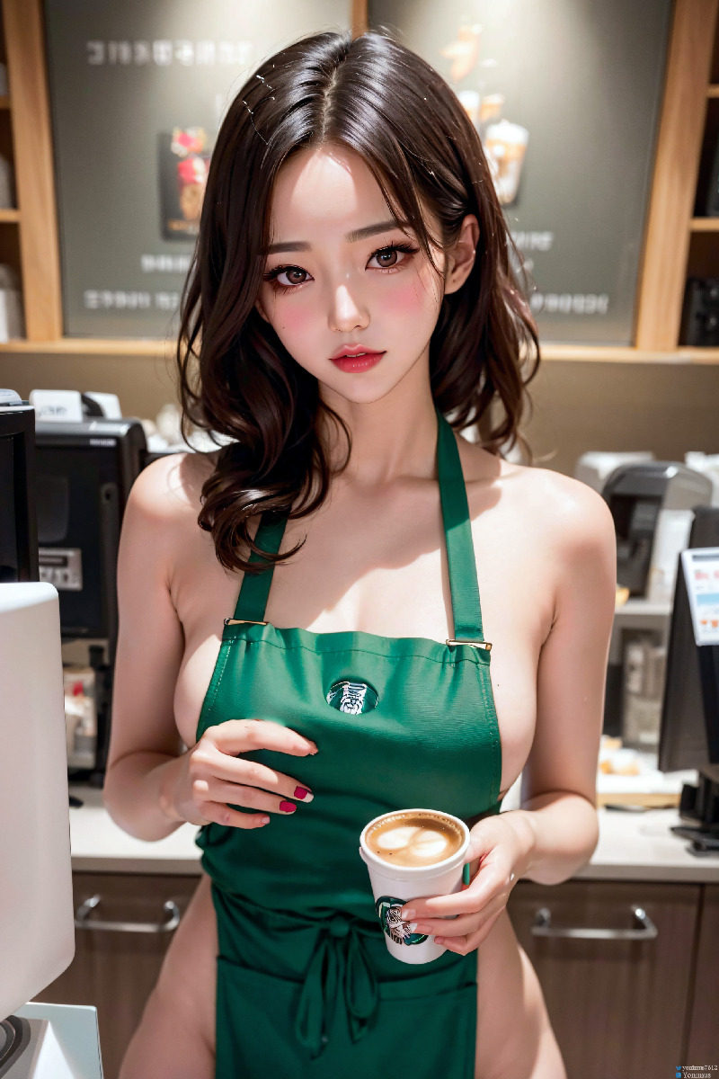 She makes coffee