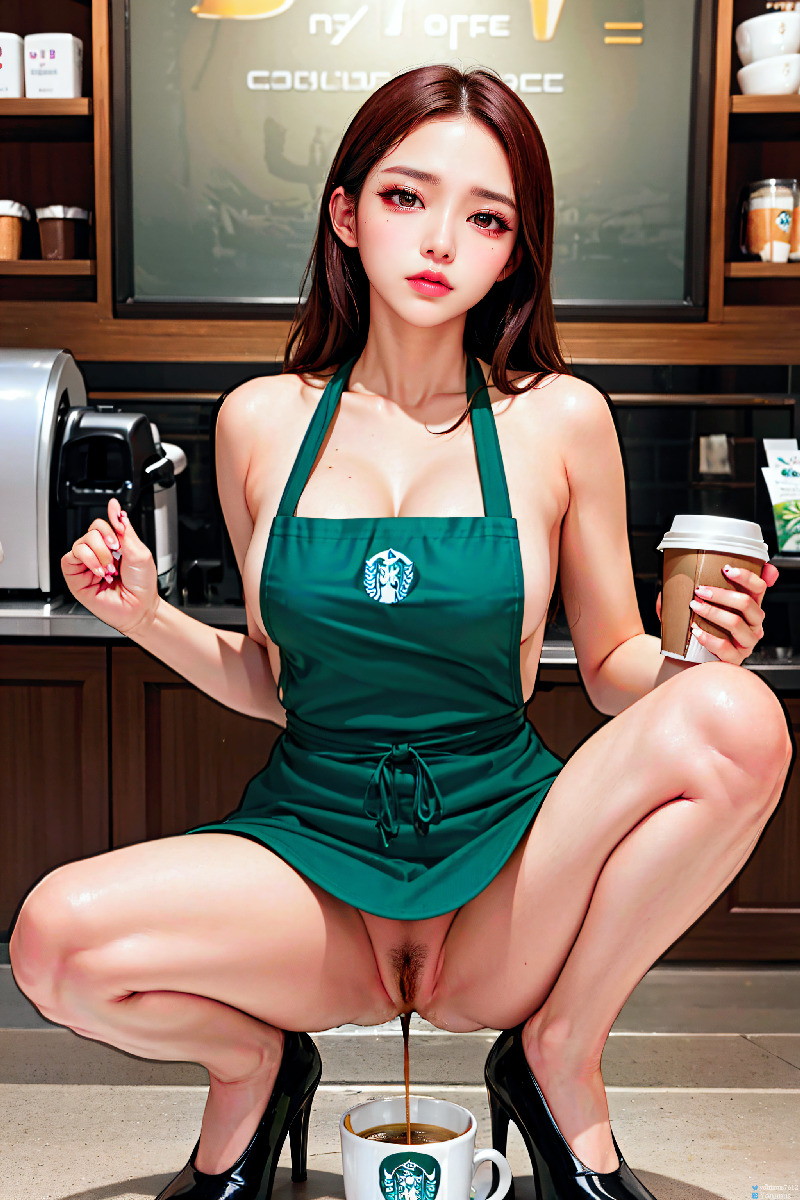 She makes coffee
