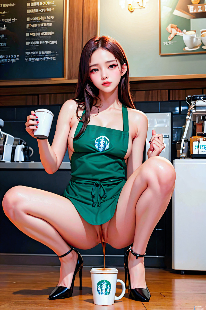 She makes coffee