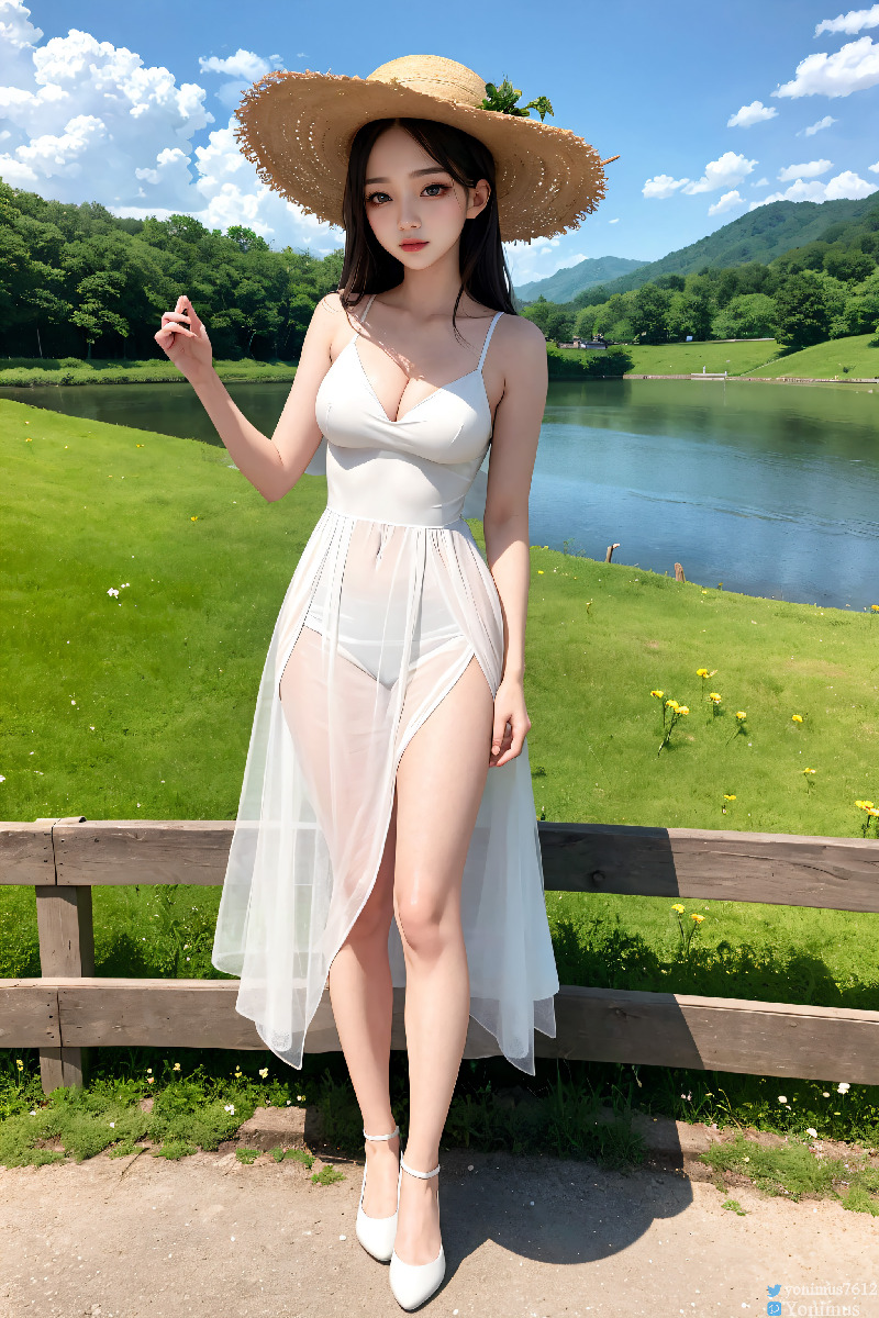 The innocent white dress
