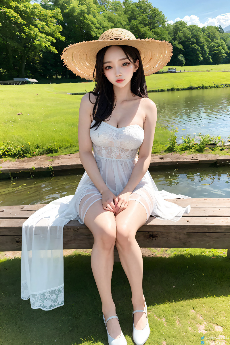 The innocent white dress
