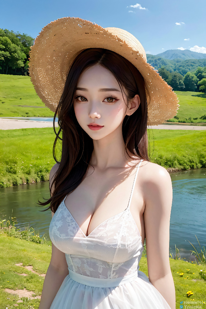 The innocent white dress