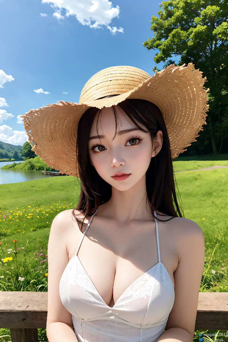 The innocent white dress