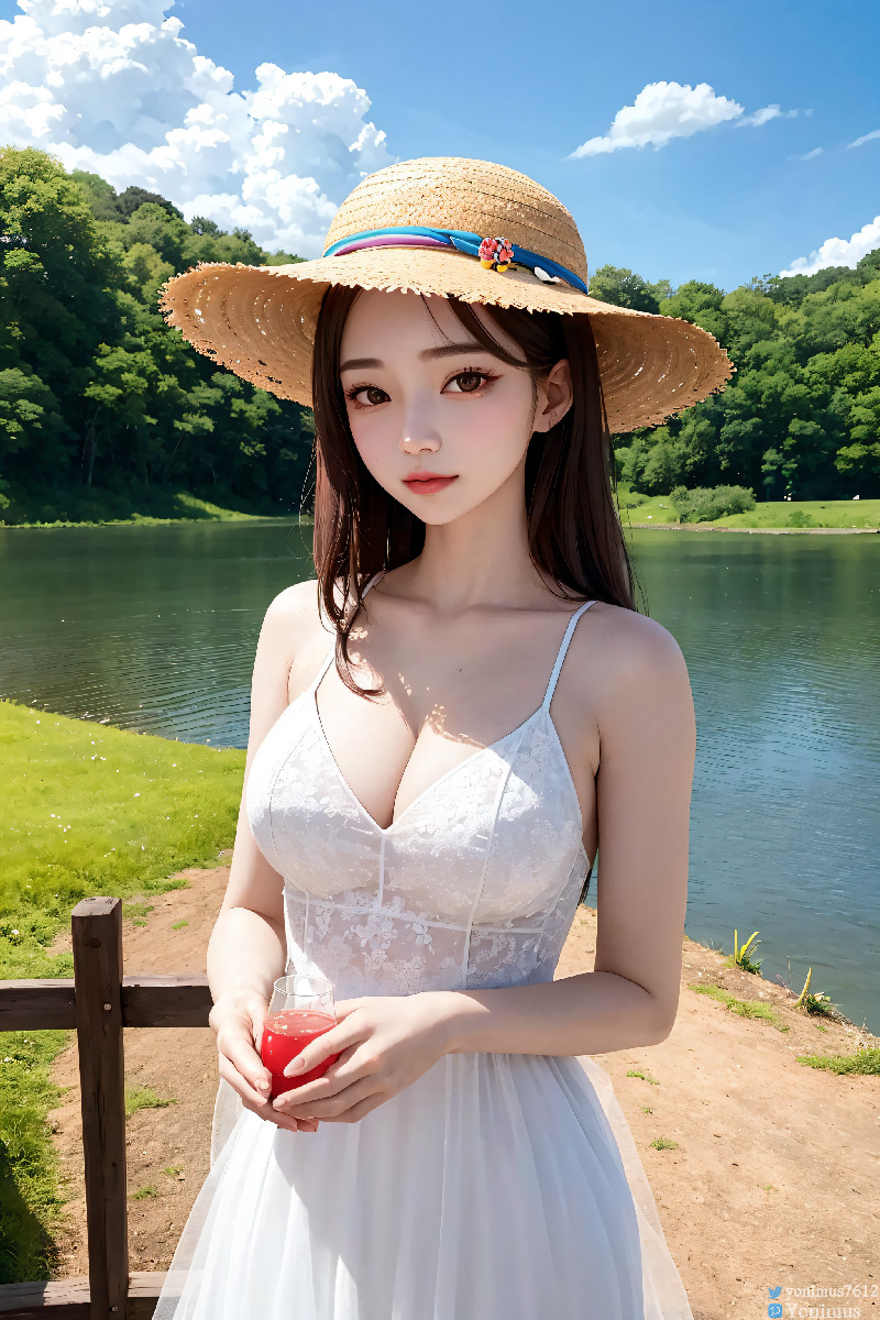 The innocent white dress