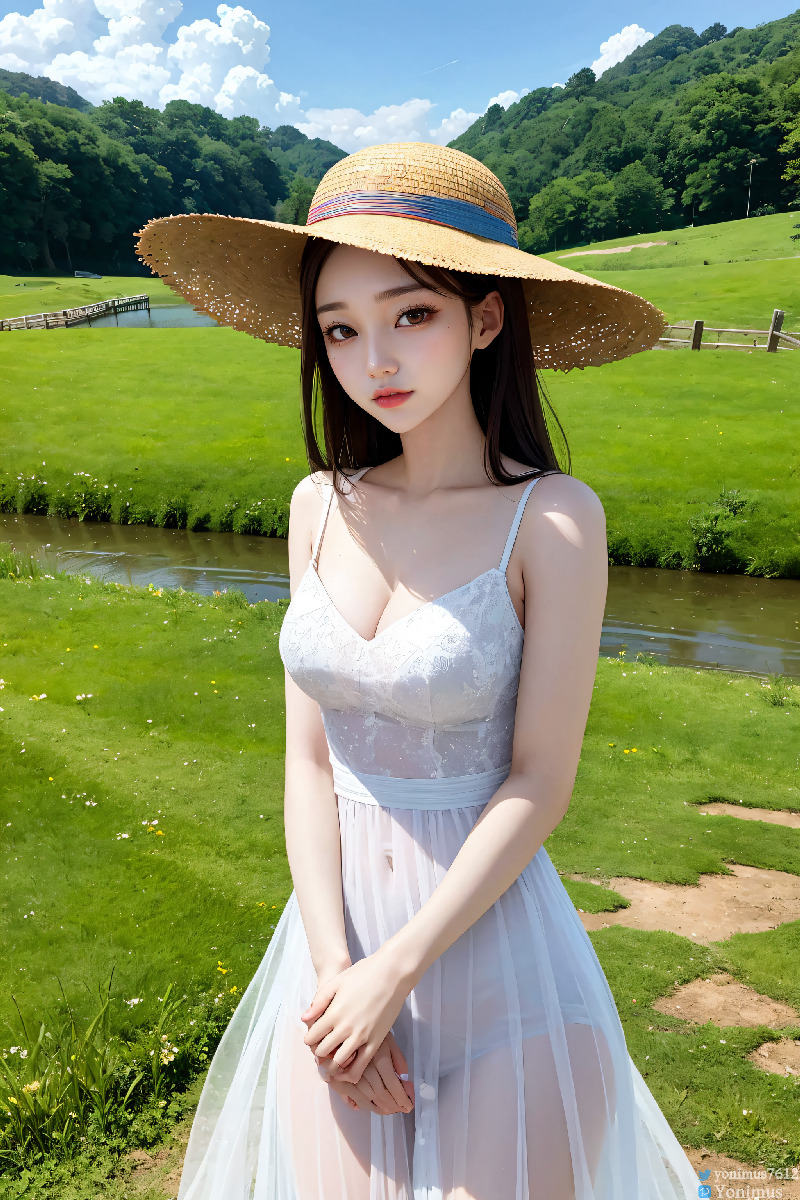 The innocent white dress