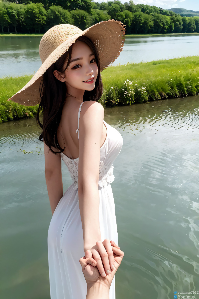 The innocent white dress