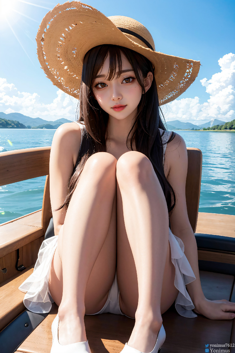 The innocent white dress