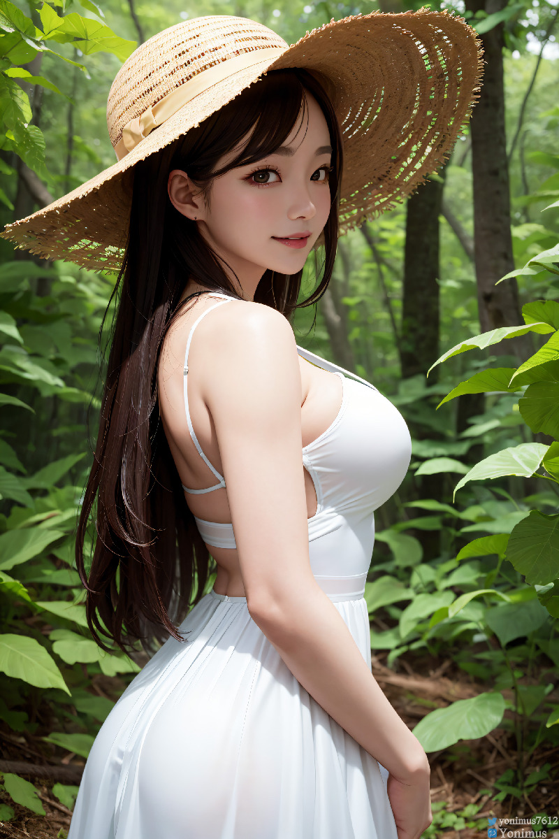 The innocent white dress