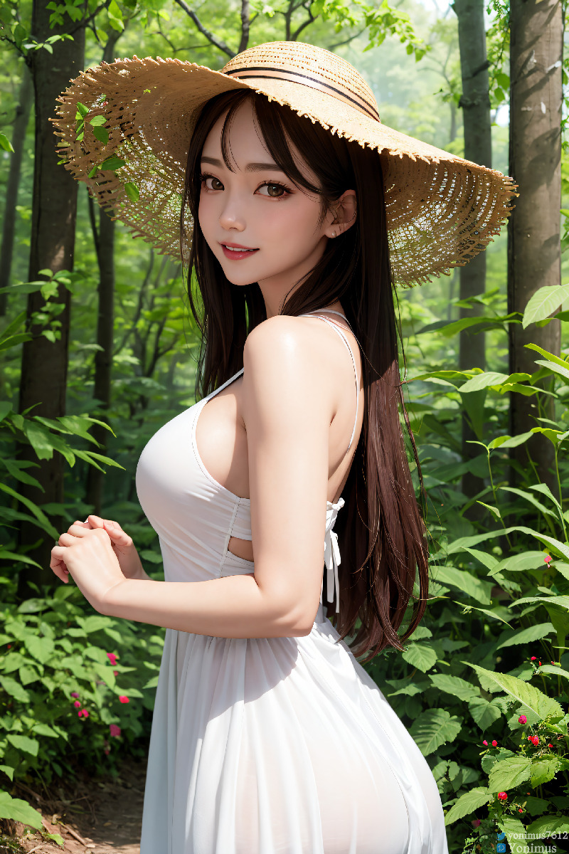 The innocent white dress