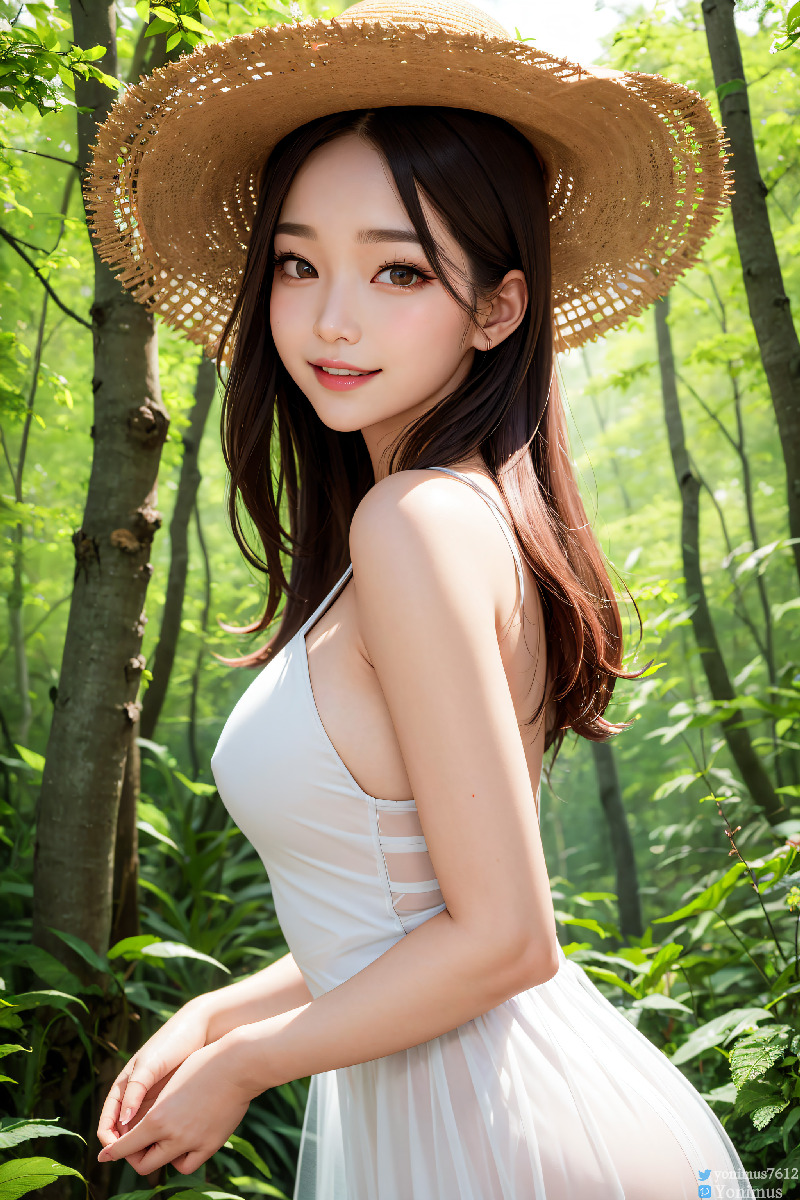 The innocent white dress