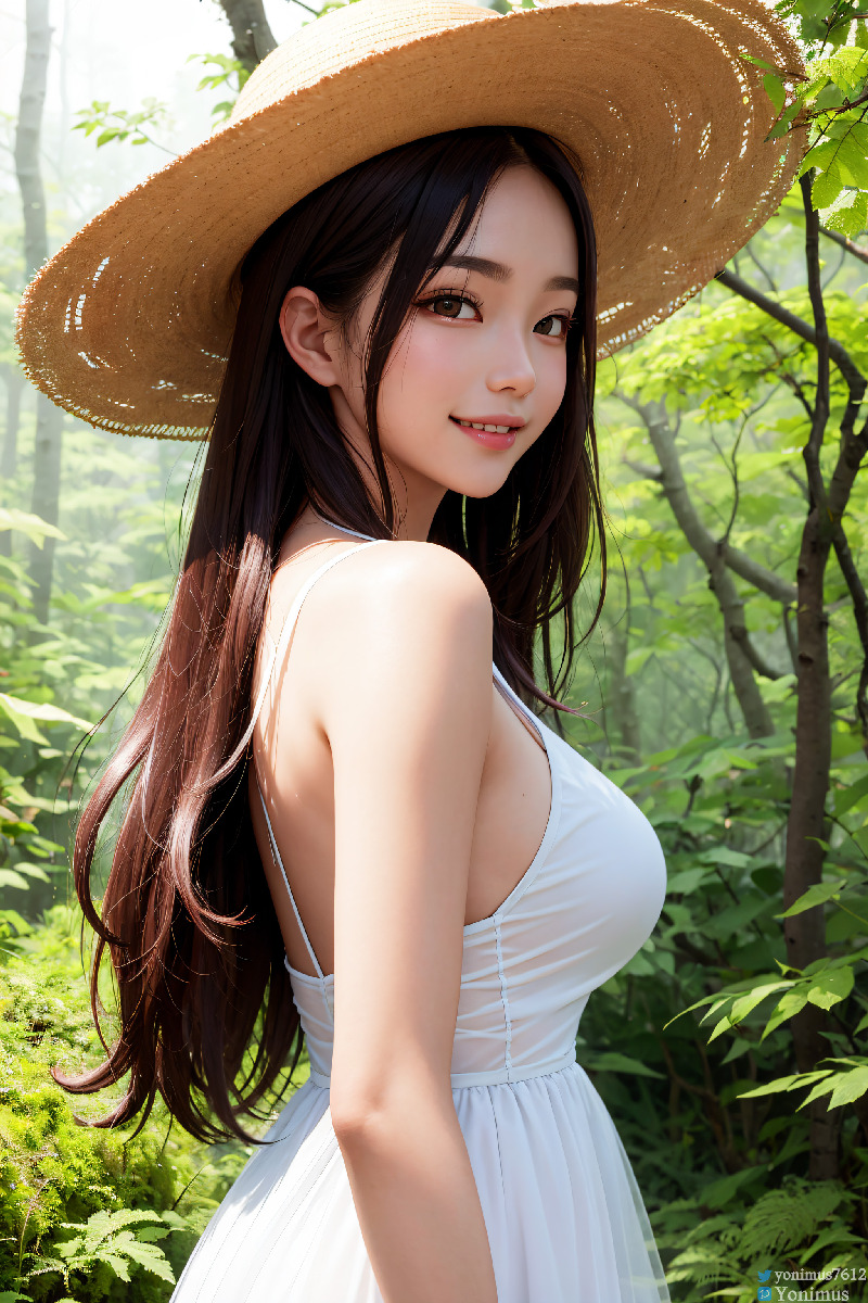 The innocent white dress