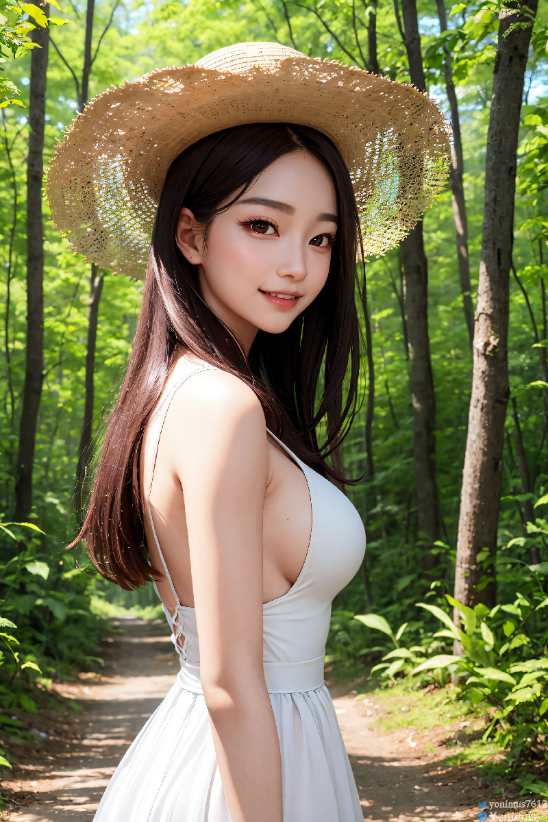 The innocent white dress
