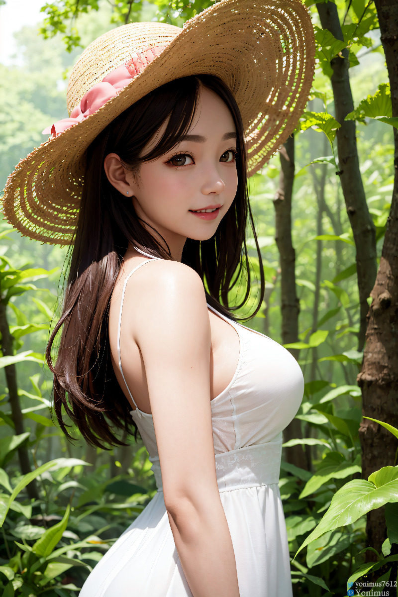The innocent white dress