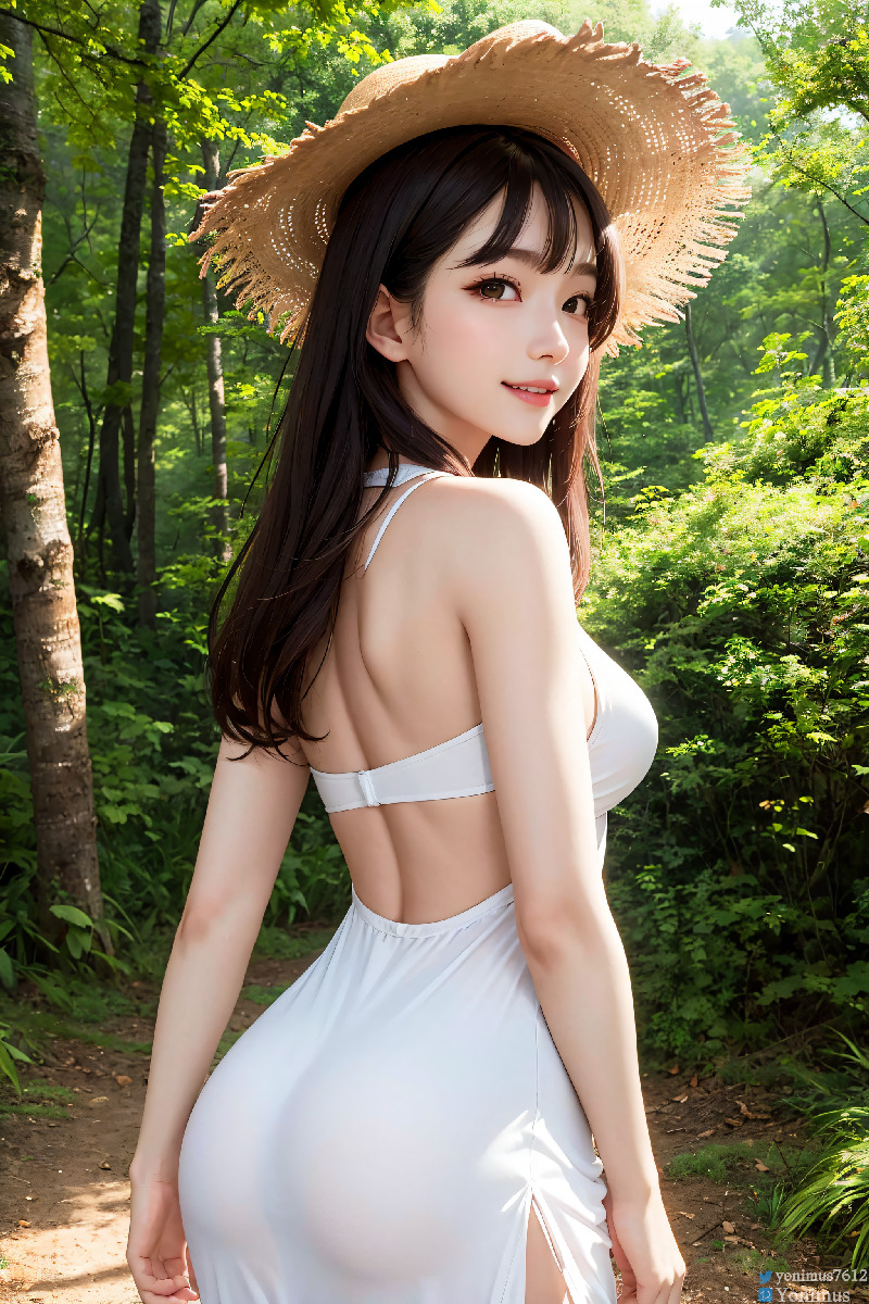 The innocent white dress