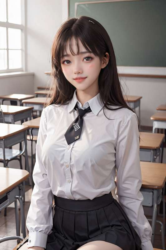 new model test - school look