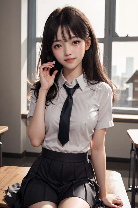 new model test - school look