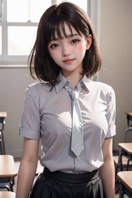 new model test - school look