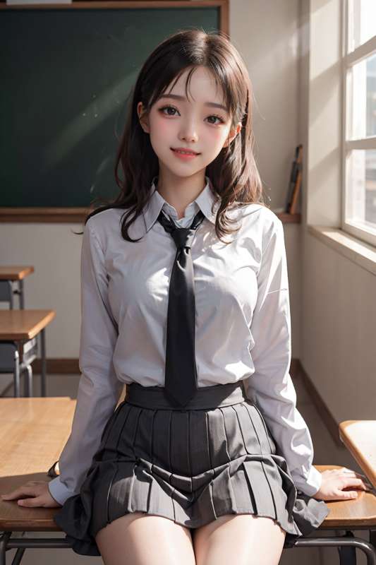 new model test - school look