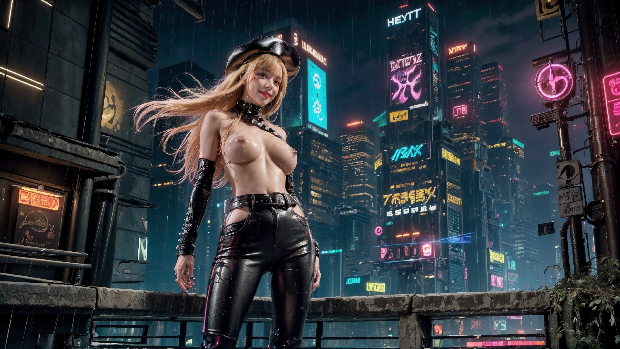 leather pants on a rainy day1