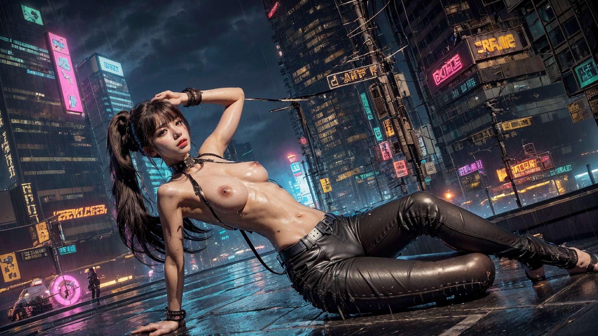 leather pants on a rainy day1