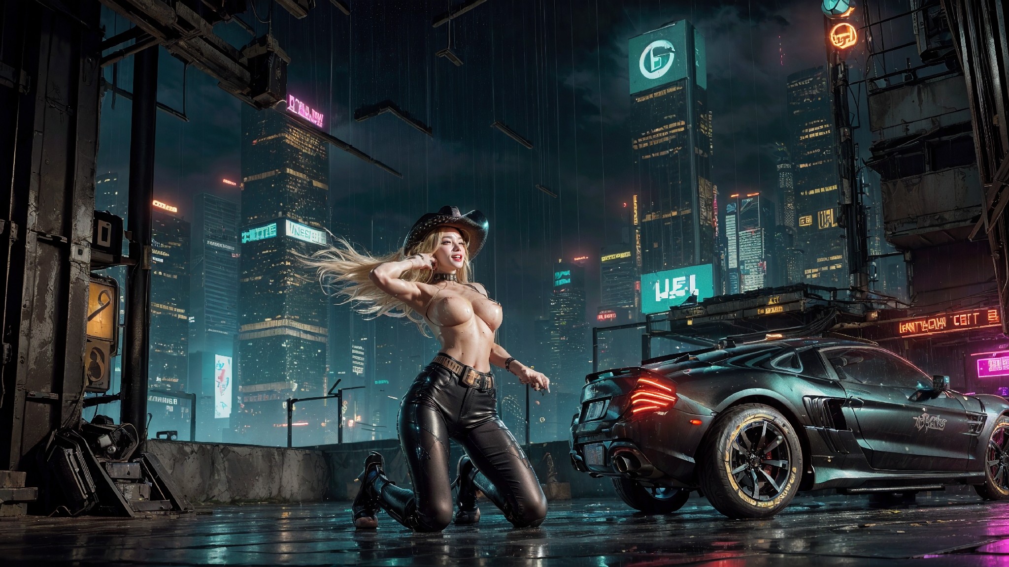 leather pants on a rainy day1
