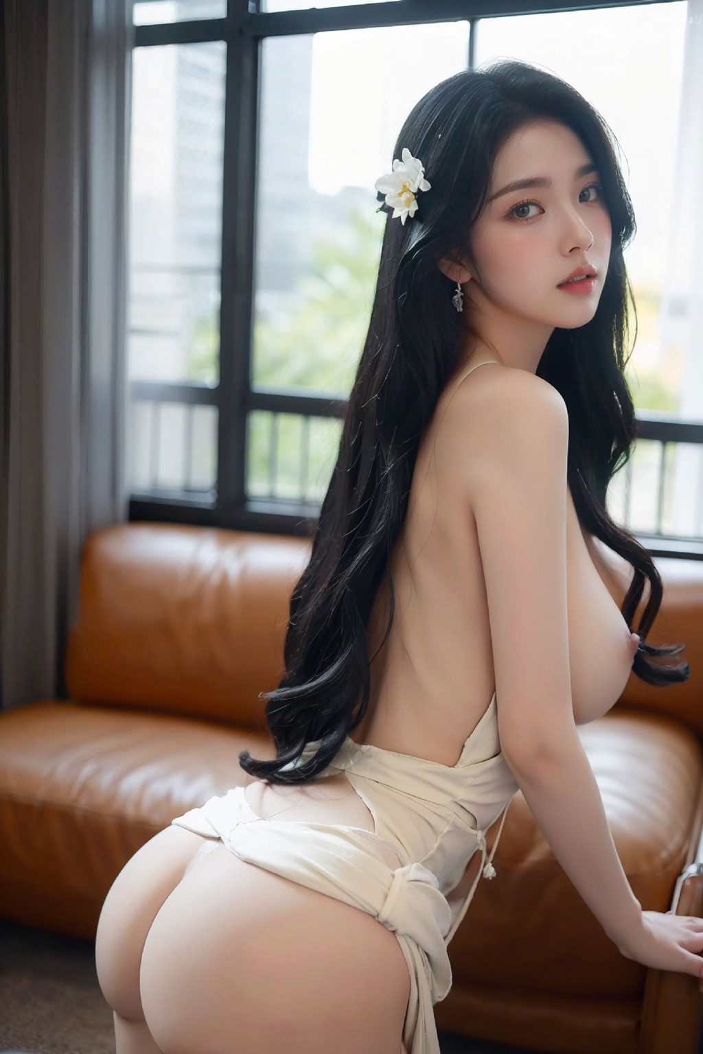 No554 White Long Dress