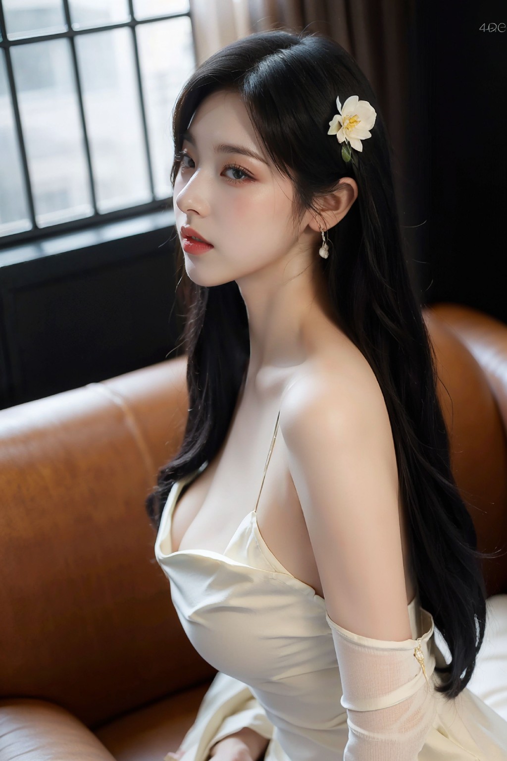 No554 White Long Dress