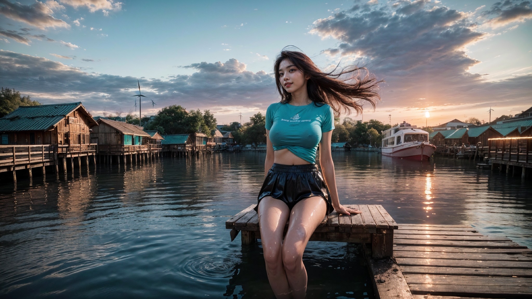 woman on the water