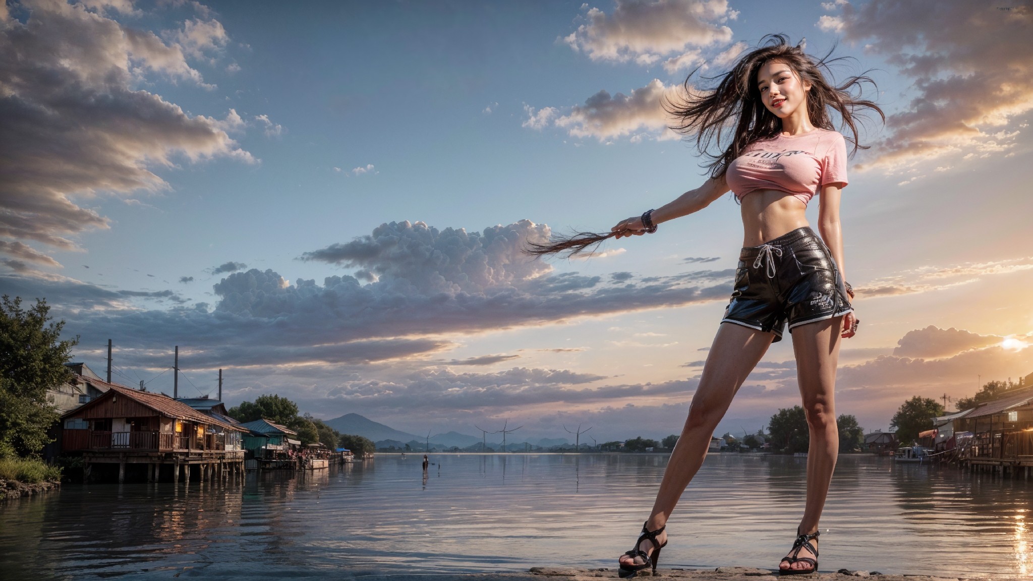 woman on the water