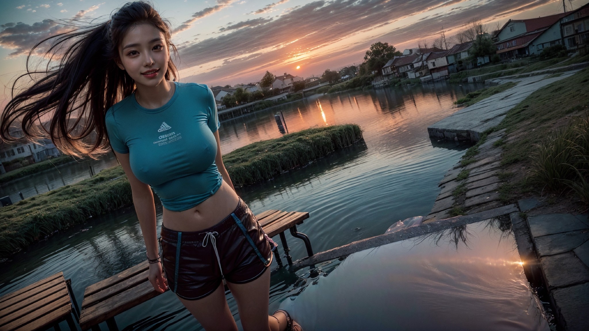 woman on the water