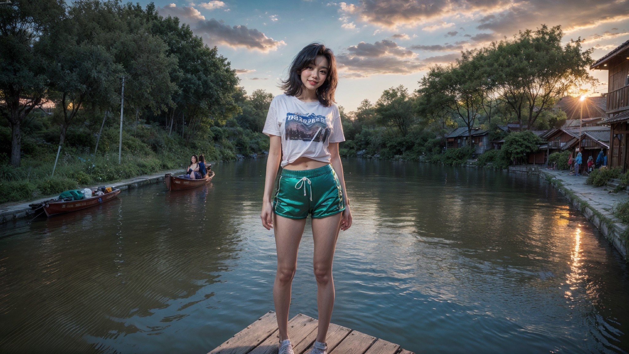 woman on the water