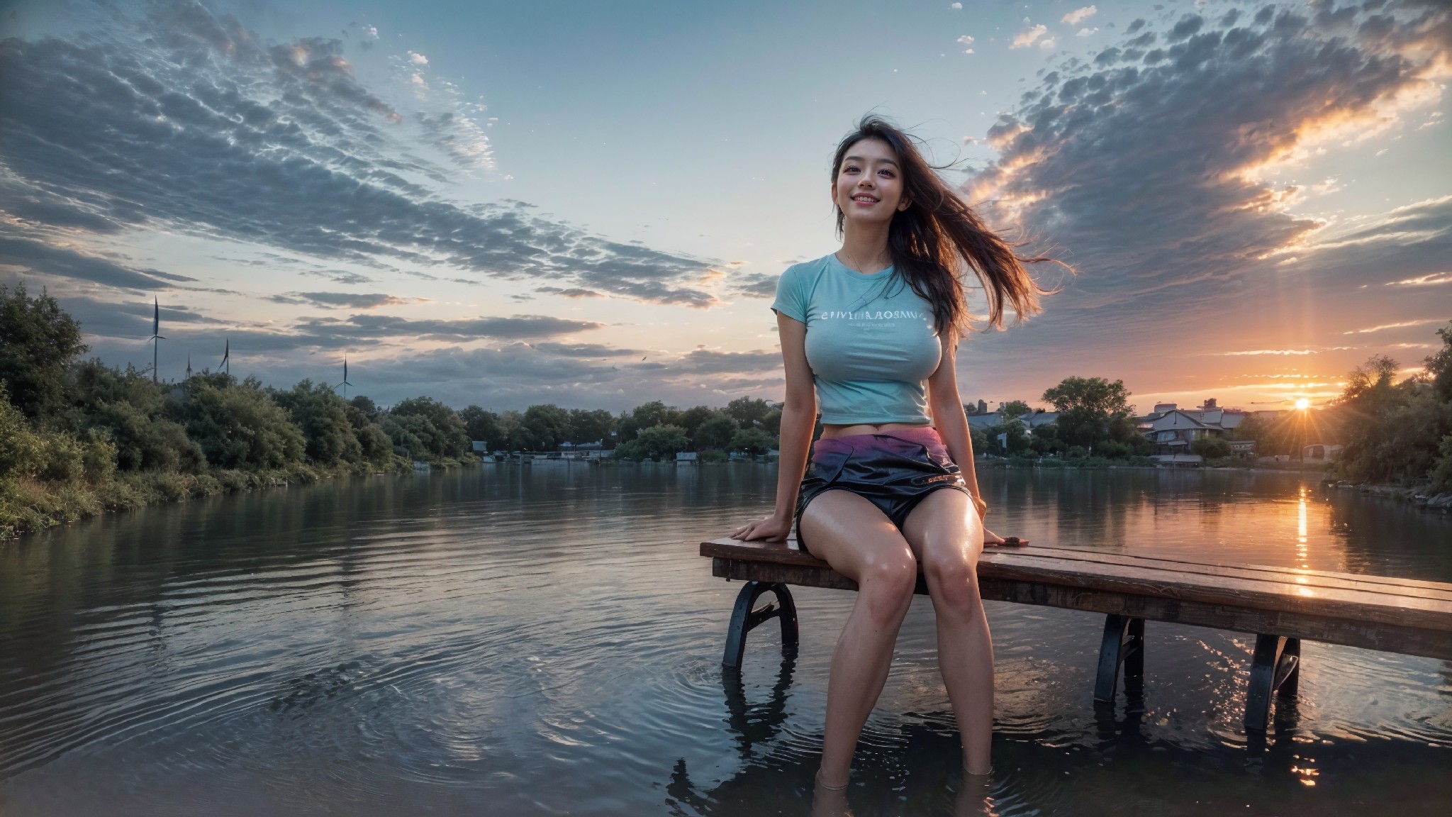 woman on the water