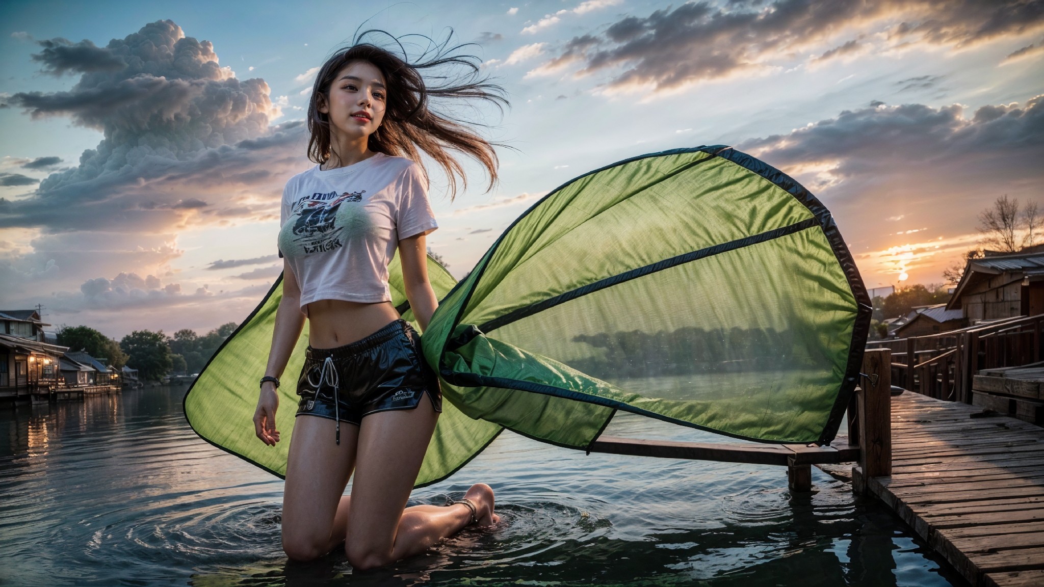 woman on the water