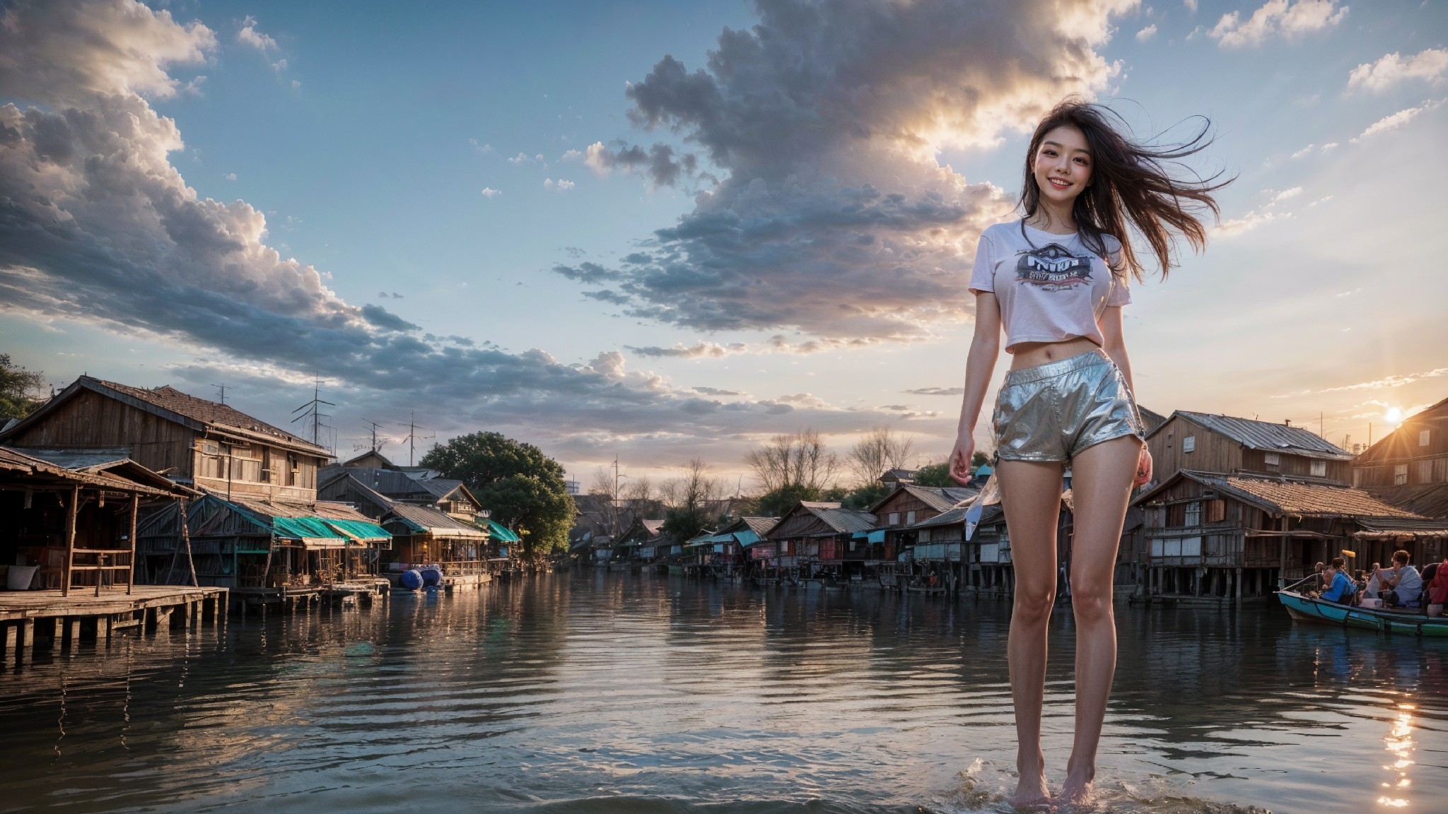 woman on the water