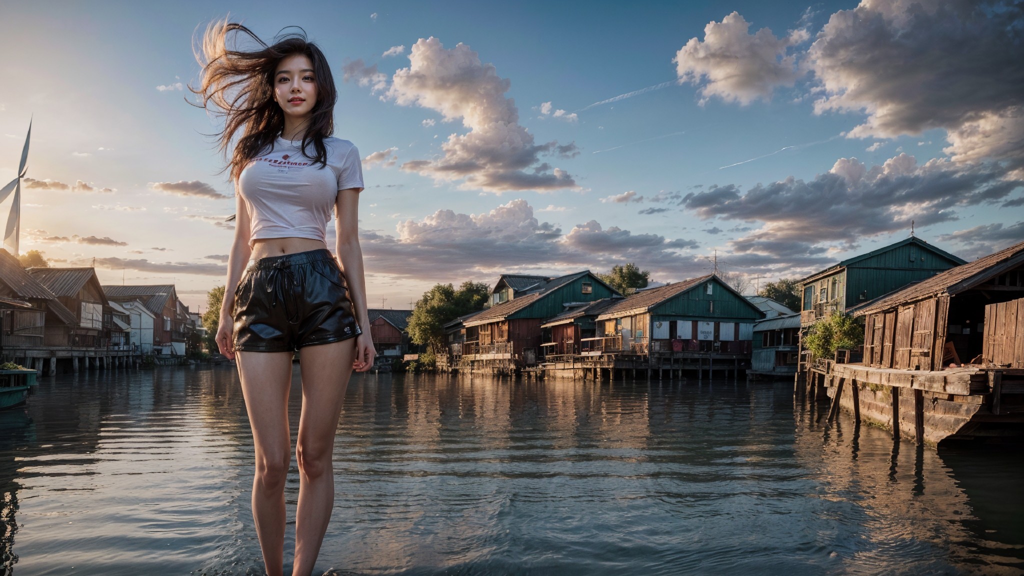 woman on the water