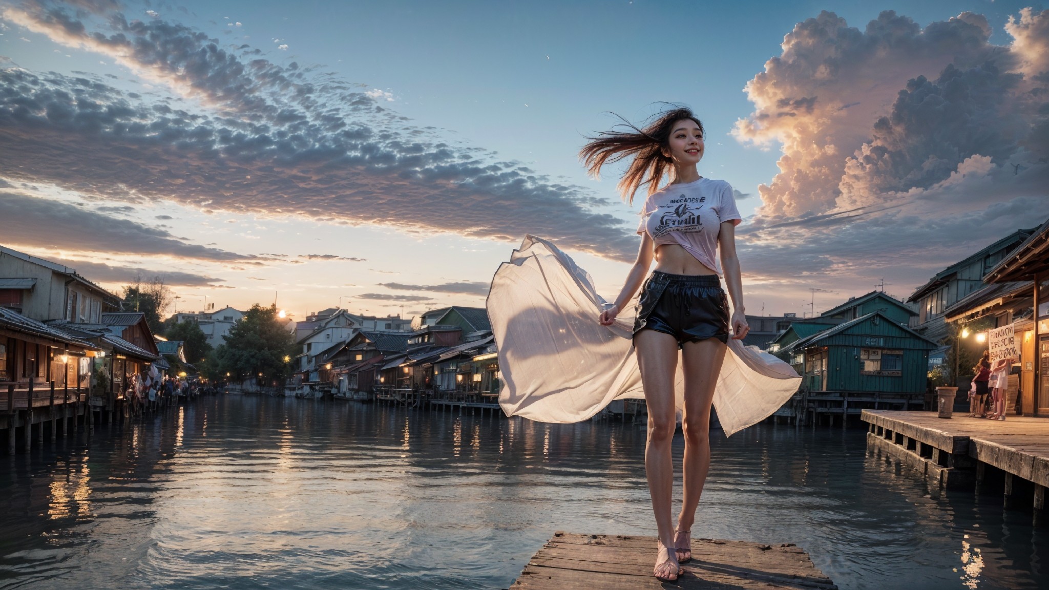 woman on the water