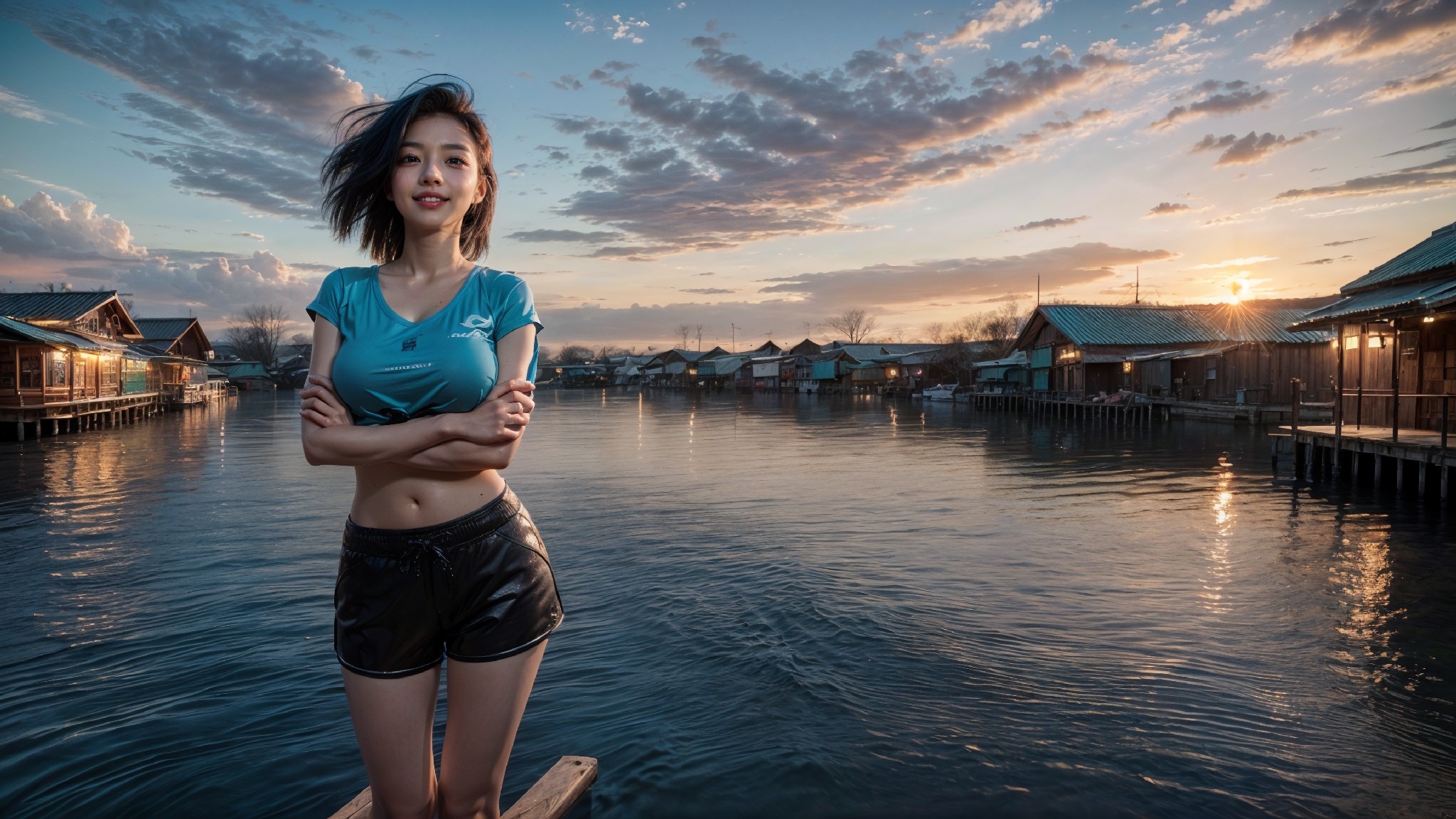 woman on the water