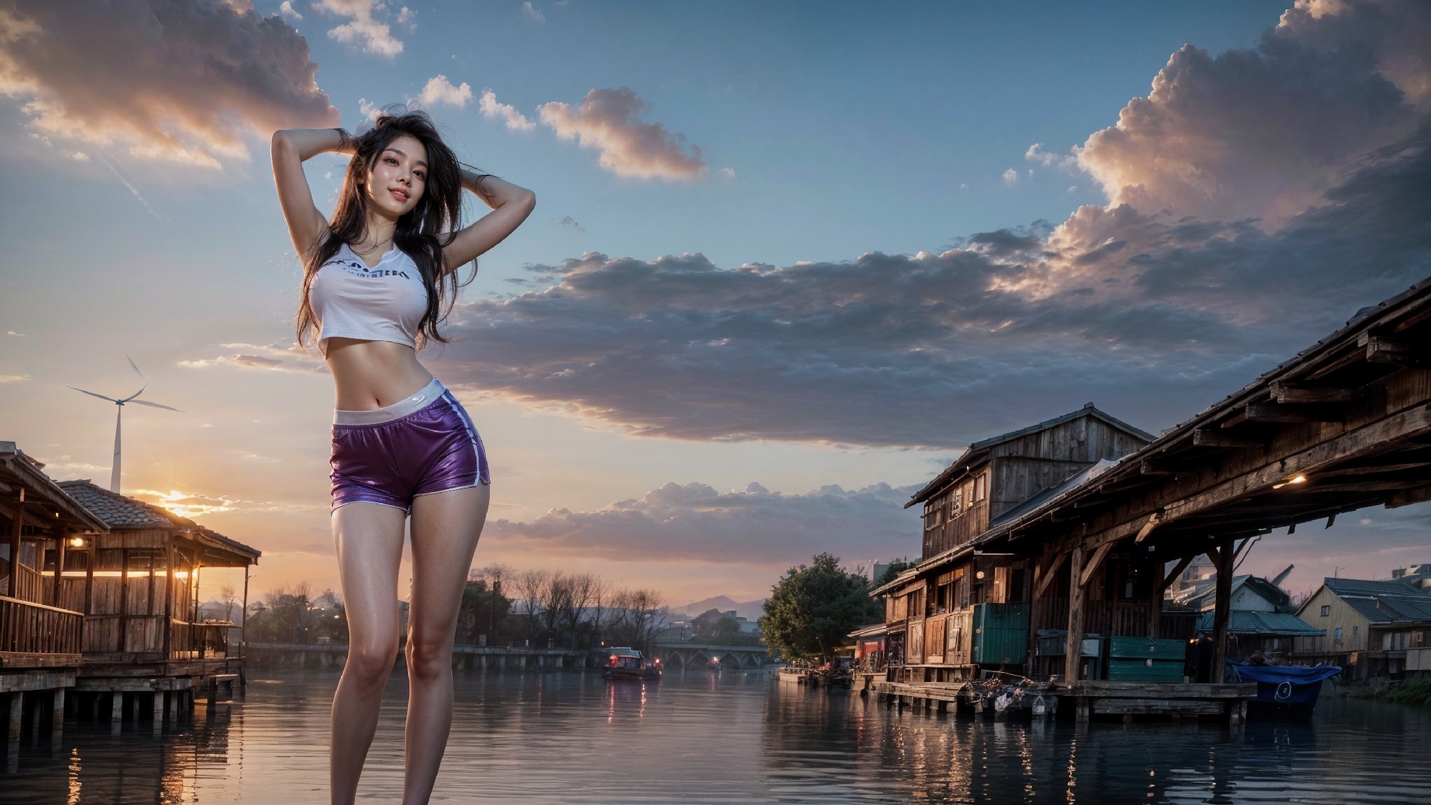 woman on the water