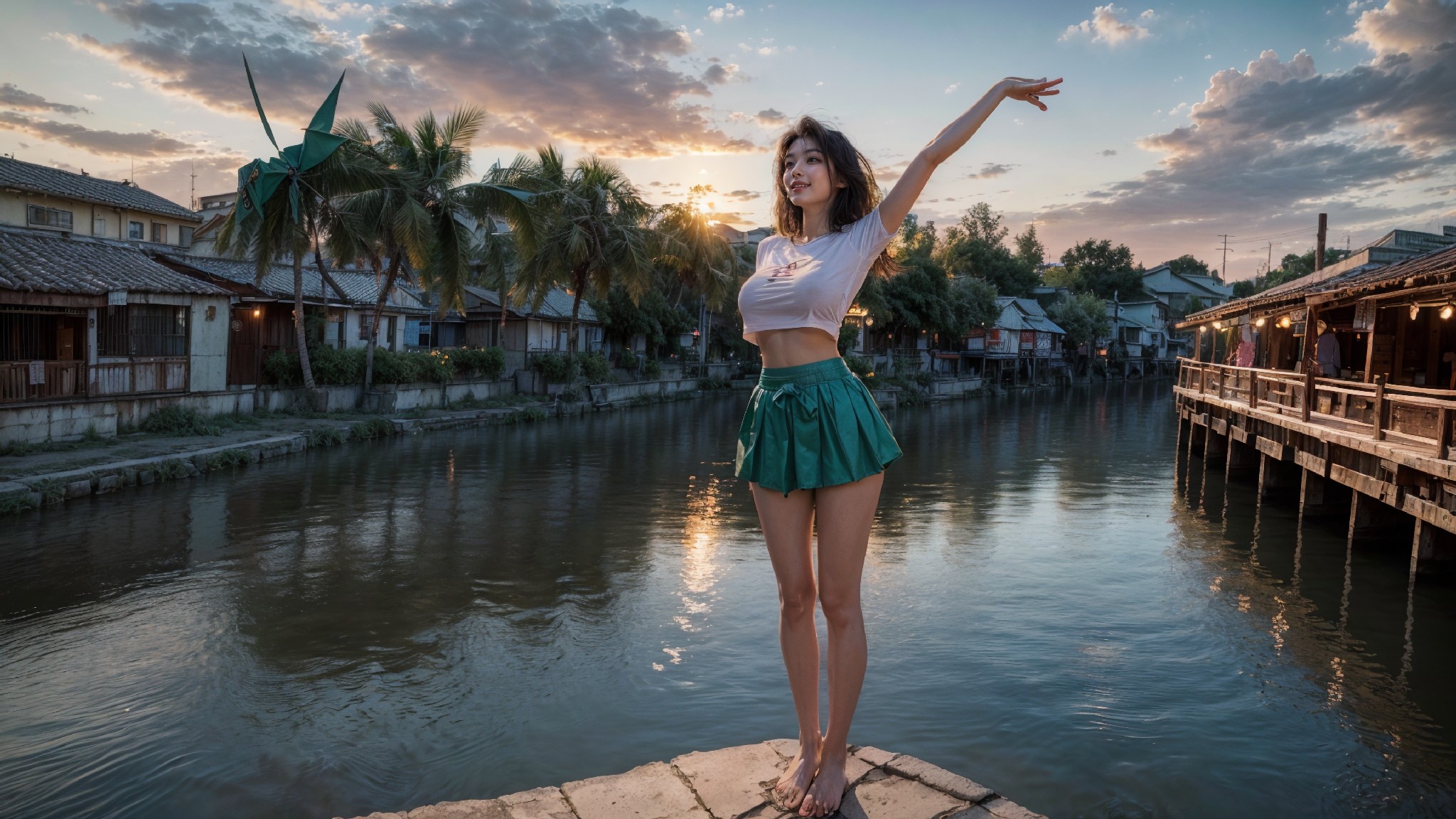 woman on the water