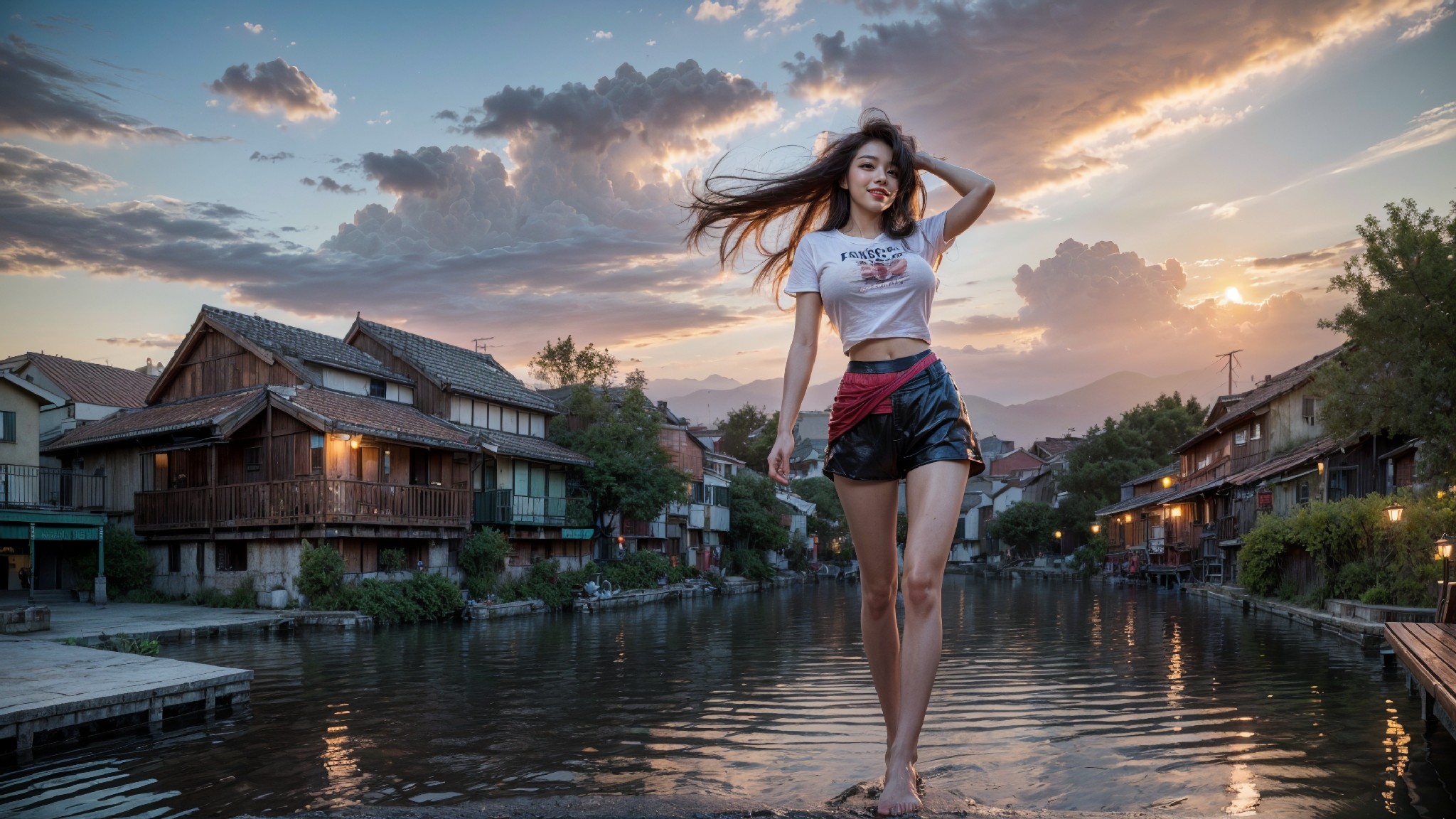 woman on the water