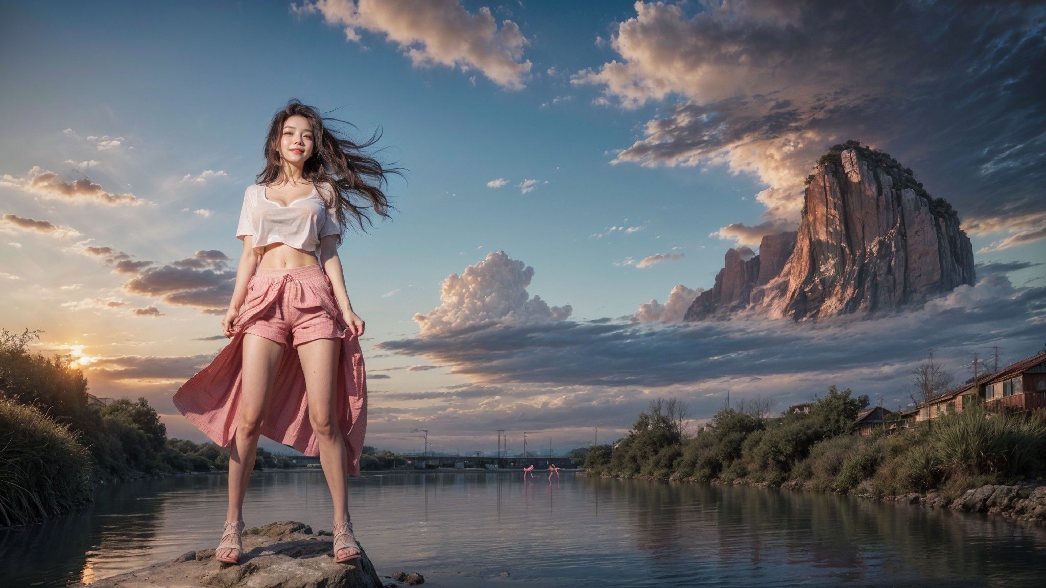 woman on the water