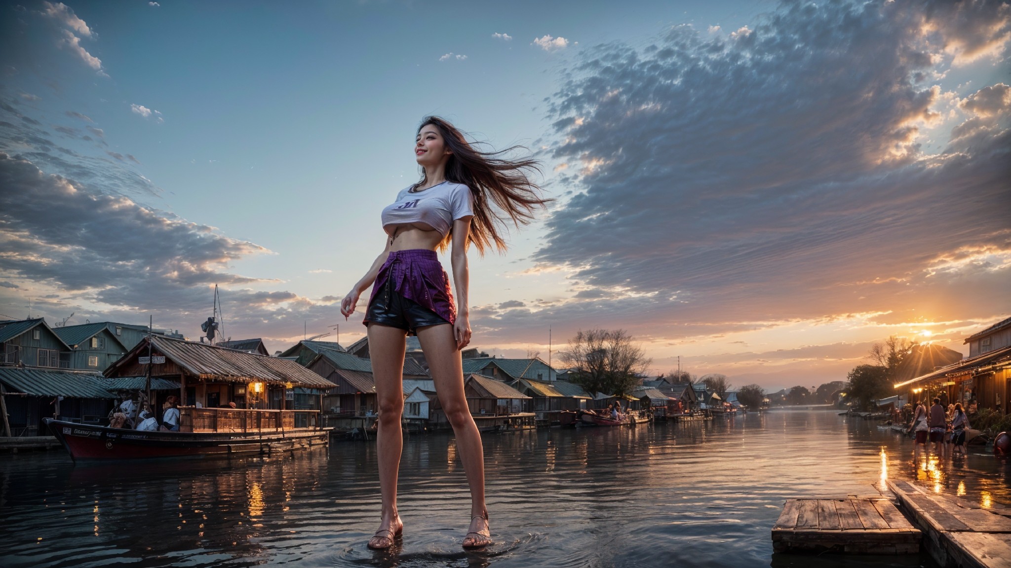 woman on the water