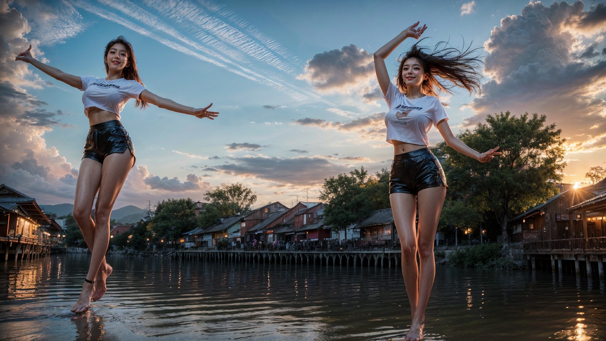 woman on the water